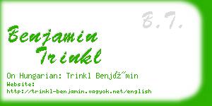 benjamin trinkl business card